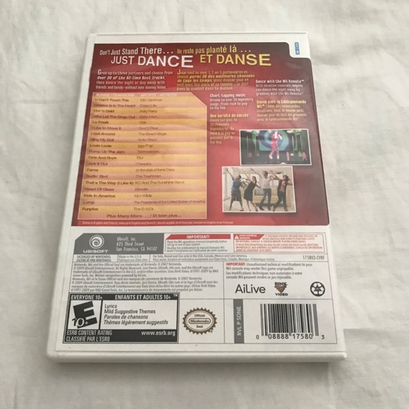 Nintendo Wii Just Dance 1 Disc Manual Included - Picture 2 of 7